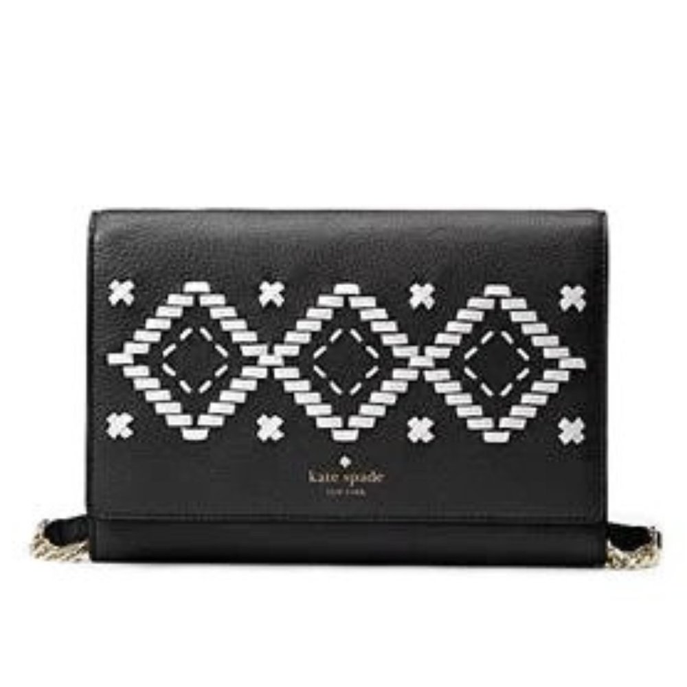 Kate spade Flynn street valencia crossbody Tribal Black & White crossbody/clutch